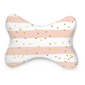 Bantal Mobil Gold confetti on grunge striped background