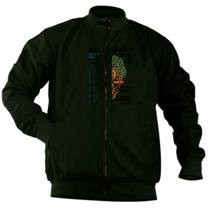 Jaket Bomber Kaos Reog Ponorogo Dancer Warok Premium