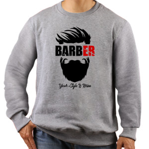 Jaket Sweater kaos barber