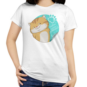 Kaos Kucing Oren - Cewek