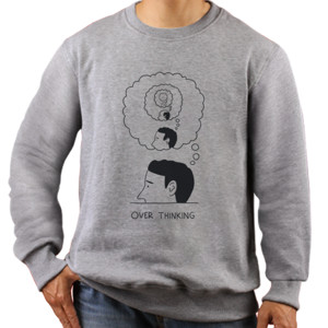 Jaket Sweater Clothudio Overtihinking Tees