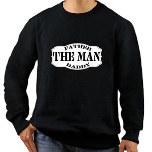 Jaket Sweater Kaus Pria The Man Desain Unik Bahan Gildan