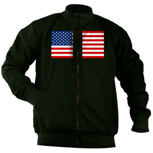 Jaket Bomber USA Flags