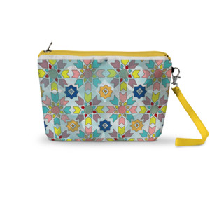 Pouch Trapesium Colourful Moroccan Pattern