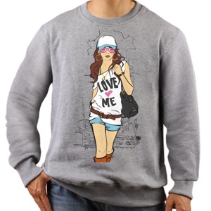 Jaket Sweater Cewek Kaos Kuning