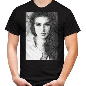 Kaos 1.front_Beauty_woman_sket_pencil_black_hery