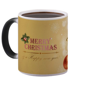 Mug Bunglon Gold Christmas New Year Ornament