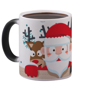 Mug Bunglon Santa & Deer