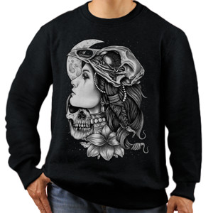Jaket Sweater Lady Skull