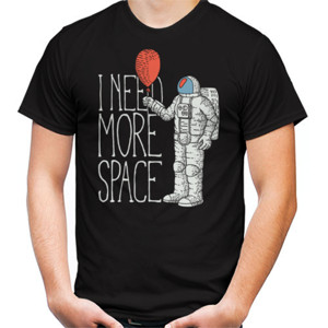 Kaos Astronot Pegang Balon