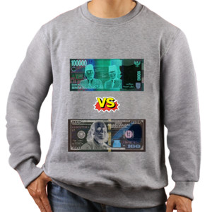 Jaket Sweater Rp vs Dollar