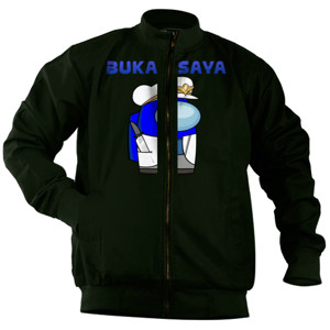 Jaket Bomber AMONG US BLUE