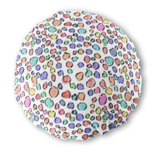 Bantal Bulat Colorful leopard