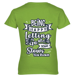 Kaos Being Happy - Typography Text