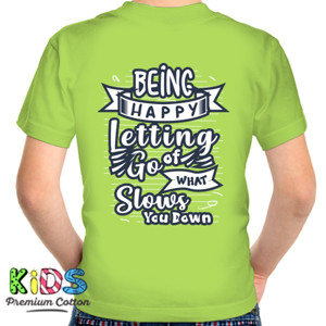 Kaos Being Happy - Typography Text