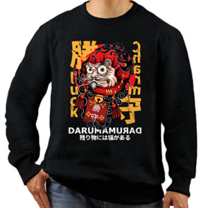 Jaket Sweater Daruma Luck Charm