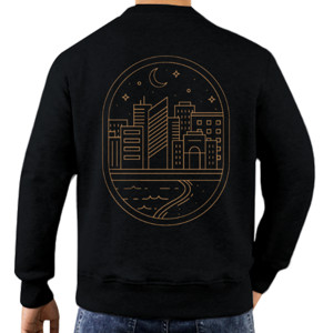 Jaket Sweater Monoline city