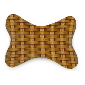 Bantal Mobil Anyaman Bambu Seni Cetak Kayu Tradisional Modern