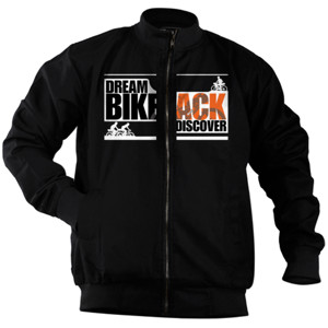 Jaket Bomber Dream Bikepack Discover Orange on Dark Color