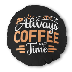 Bantal Bulat Coffee Time