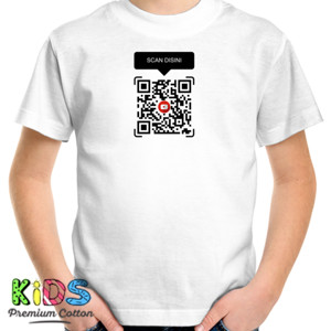 Kaos Kaos QR CODE (Maaf anda kena prank) Bisa custom