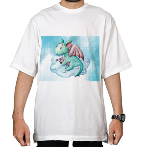 Kaos Oversize Dragon in the sky