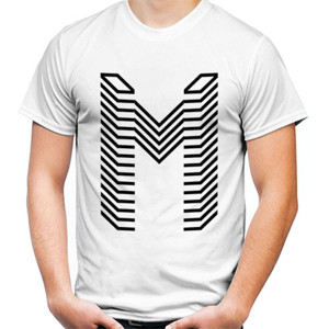 Kaos Logo huruf M gamer