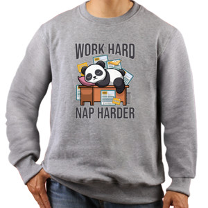 Jaket Sweater Work Hard Nap Harder