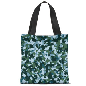 Tas Tote Fullprint Green Soldier