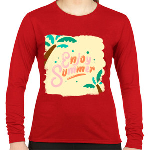 Kaos Enjoy summer with background (custom)