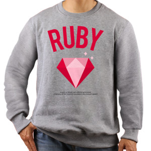 Jaket Sweater Ruby Gemstone 2  