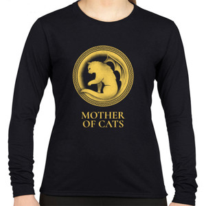 Kaos Mother of Cats - Gold (Long Sleeve)