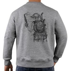 Jaket Sweater kaos sketsa miramar