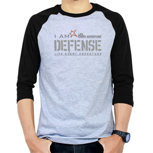 Kaos Raglan i'm defense 