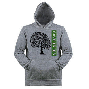 Jaket Hoodie Save Trees