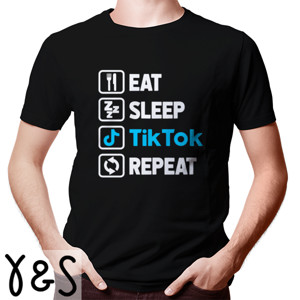 Kaos Eat Sleep Tiktok Repeat