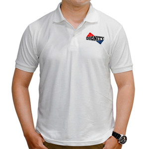 Kaos Polo DIGNITY BRAND | PRIDE HONOUR DIGNITY | 2SIDED