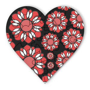 Puzzle Bunga Merah (Red Flower)