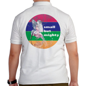 Kaos Polo Small but Mighty (hanya belakang)