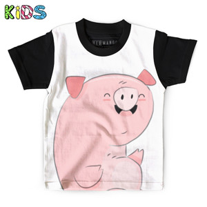 Kaos Anak Full-Print Bayi babi