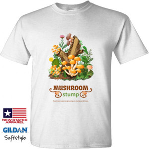 Kaos Gildan Soft Style Mushroom Stump
