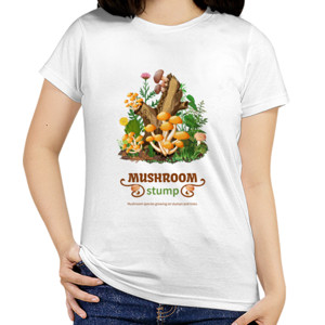 Kaos Gildan Soft Style Mushroom Stump