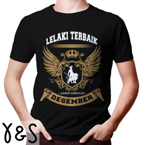 Kaos T-SHIRT LELAKI TERBAIK DESEMBER - D1