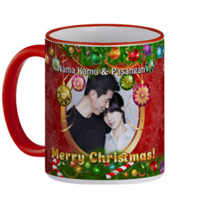 Mug Christmas Red Ornament