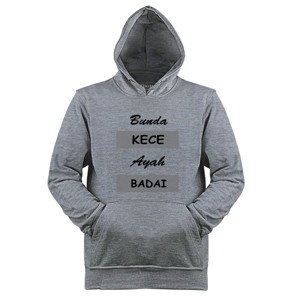 Jaket Hoodie Bunda kece ayah badai