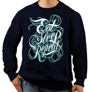 Jaket Sweater EAT SLEEP REPEAT 2