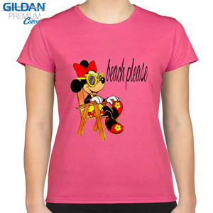 Kaos tshirt minnie beach