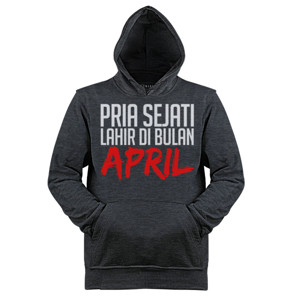 Jaket Hoodie PRIA SEJATI MERAH - APRIL EDITION