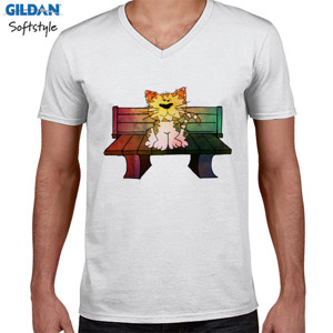 Kaos Cute Sitting Cat - Kaos Keren Kucing Duduk