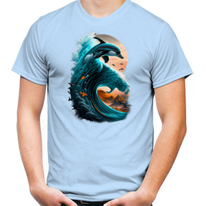 Kaos dolphin surf the wave
